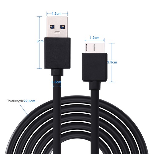 Micro USB 3.0 Cable High Speed Data SYNC For HDD Portable External Hard Drive - Picture 10 of 10