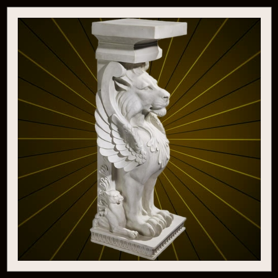 Concrete Mold Wing Lion Pedestal. Latex / Fiberglass | eBay