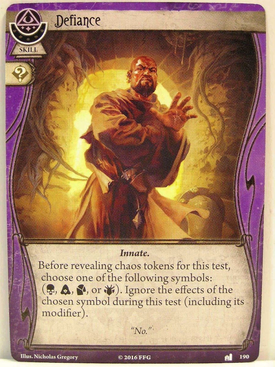 Arkham Horror - 1x #190 Defiance - Blood on the Altar | eBay