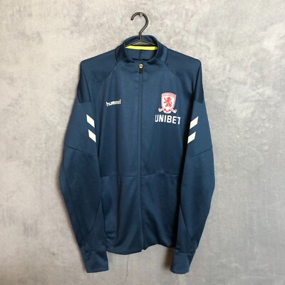 Middlesbrough Training Jacket Long Sleeve Hummel Polyester Mens Size XS/S