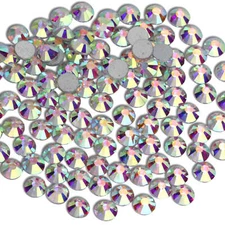 Top quality Crystal AB Rhinestones Flat Back Gems for Nails Clothes Craft Decor