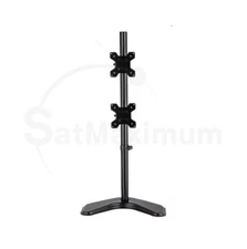 Vertical Dual Monitor Desktop Mount Desk Stand Fits TV 13"- 27" Fully Adjustable