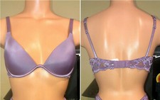 Vintage Victorias Secret 2003 NWT BRA 36B Lace Underwire Rare Light Plum