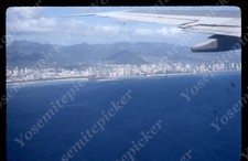 SL99 Original Slide 1984 Hawaii aerial view from airplane skyline 977a
