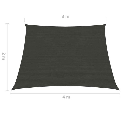 Sonnensegel Rechteck HDPE Sonnenschutz UV-Schutz Garten Terrasse Balkon Schatten - Bild 74 von 122