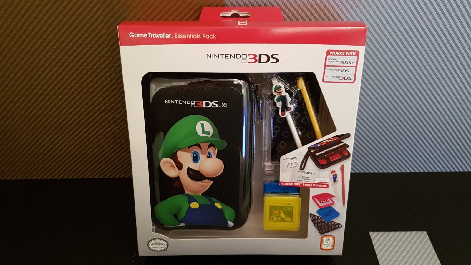 Kit accessoires Luigi New 2DS XL résistant aux chocs pour enfants et joueurs