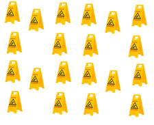 AKTION  20 Stück Warnschild-Vorsicht Rutschgefahr-Vorsicht Glatt Super Qualität