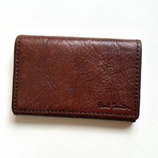 Paul Smith Authentic Leather business card case dark brown