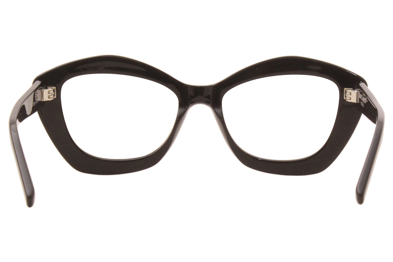 Saint Laurent SL68 006 Occhiali da sole donna nero blu lenti chiare occhio di gatto 54 mm