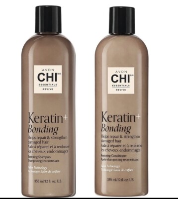 Avon / CHI  Essentials Revive Keratin + Bonding Shampoo & Conditioner