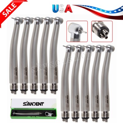 1-10Pc NSK PANA MAX Style Dental High Speed Push Button Handpiece 4 Hole SANDENT