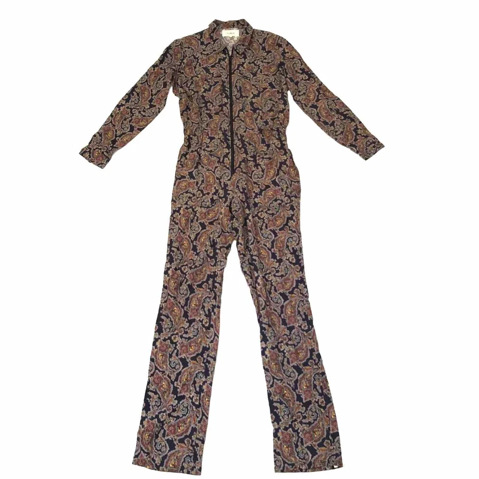 Mono múltiple para mujer Ba&sh talla S-6 cachemir floral manga larga cremallera frontal Foto 3 de 4