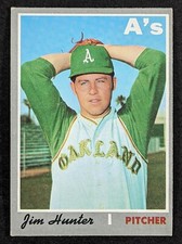 1970 Topps Baseball #565 Jim Hunter Oakland Athletics
