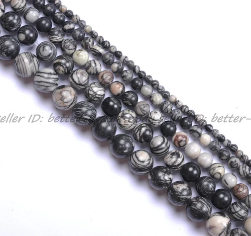 Wholesale Lot Natural Gemstone Round Spacer Loose Beads 4MM 6MM 8MM 10MM 12MM - Picture 45 of 104