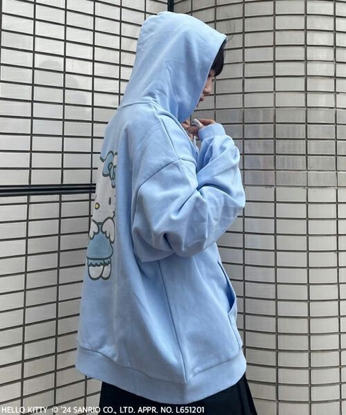 Sanrio HELLO KITTY ANGEL HELLO KITTY SWEAT HOODIE Blue Japan