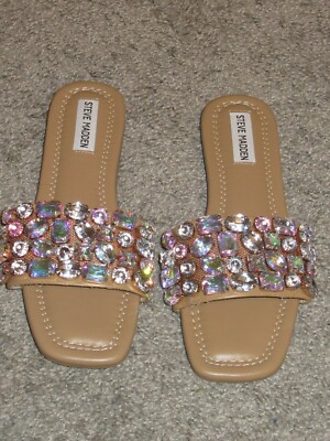 steve madden rhinestone sandals
