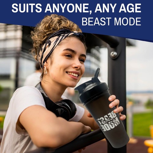 Protein Shaker Bottle For Protein Mix 28 Oz 5 Pack BPA Free Dishwasher Safe - Picture 3 of 10