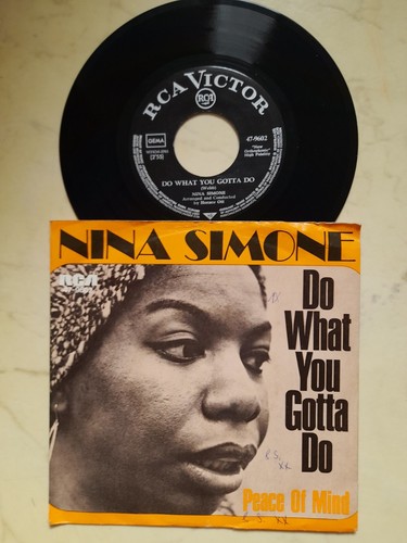 NINA SIMONE Do What You Gotta Do / Peace Of Mind *1970 GERMAN BLACK RCA SINGLE* - Imagen 1 de 2