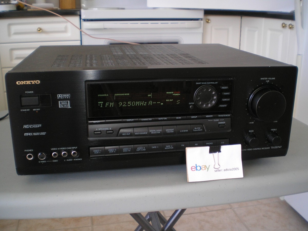 ONKYO 統合ステレオアンプ Onkyo Audio Video Control Receiver TX-DS747 Home Theater 5.1