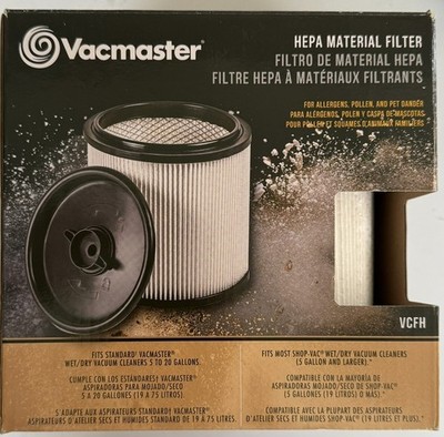 HEPA Material Filter  VCFH for Wet/Dry Vacuum, 5 gallon and larger