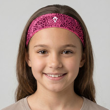 Ivivva by Lululemon Girl's Reversible Back 2 Back Headband in Pink Color OS