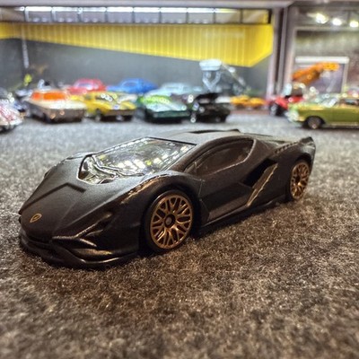 HOT WHEELS LAMBORGHINI SIAN BLACK W/ GOLD WEBBED RIMS LOOSE MULTIPACK EXCLUSIVE