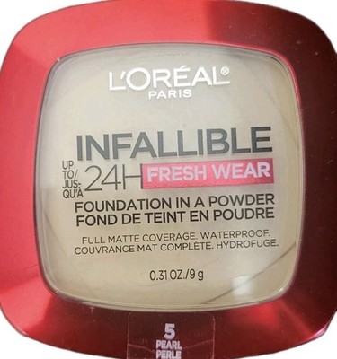 L'Oreal Paris Infallibl 24H Full Cover Fresh Wear Powder Foundation Matt 5 Pearl