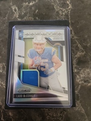 2024 Prizm Silver Premier Jerseys Ladd Mcconkey Pj-lmy Blue Hyper