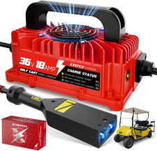 36 Volt 18 Amp Golf Cart Charger for EZGO TXT with D Style Plug Smart Trickle Ch