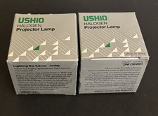 Three Ushio Halogen Projector Lamps