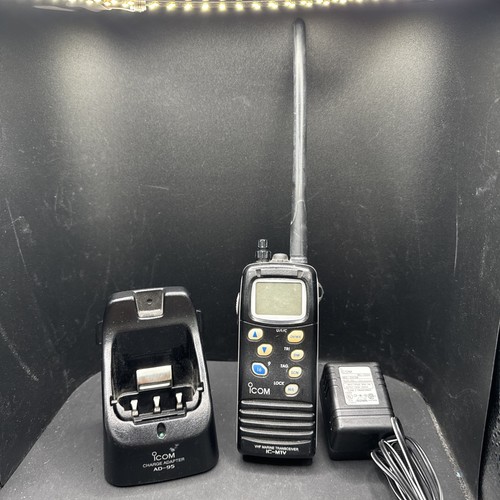 Icom IC-M1V VHF Marine Handheld Transceiver W/ Charger Tested Working