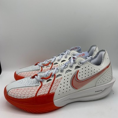 Nike Air Zoom GT Cut 3 EP Basketball Shoes Mens Size 11 White Picante Red SAMPLE