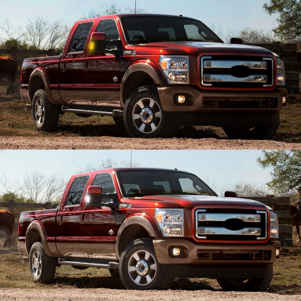 Switchback LED Side Mirror Marker Light For Ford F250 F350 F450 Super Duty08-16