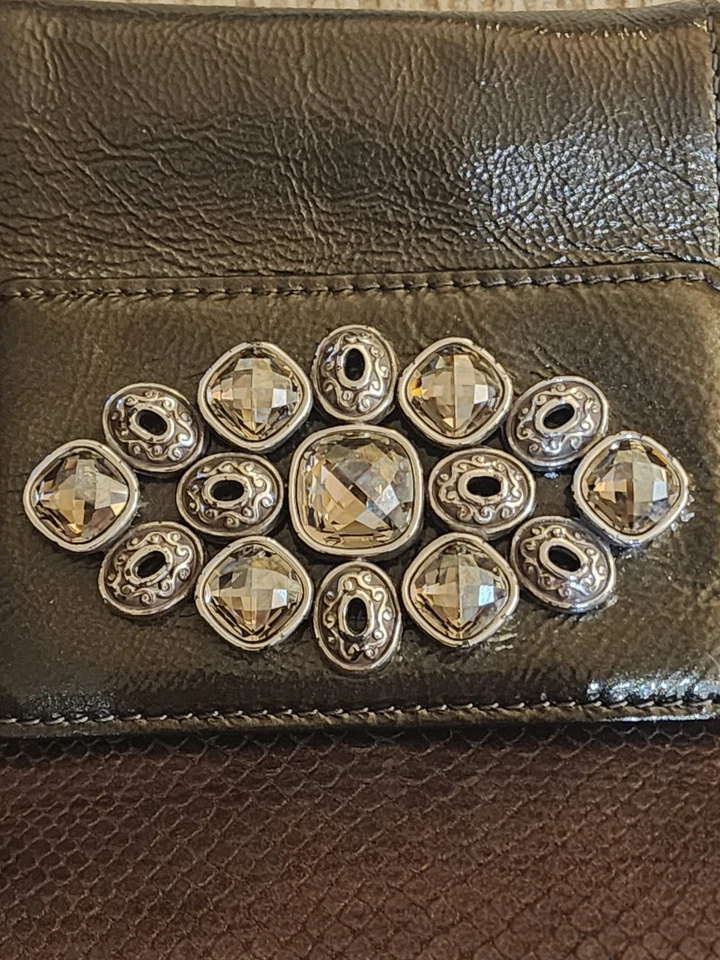 Brighton Womens Vintage Bronze Leather Bag Venus Rising Cocktail Evening Bag - Image 3 of 4