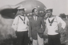 Anni 30 40 Regia Marina Italiana Marinai Posano Solino Dirigibile Civile