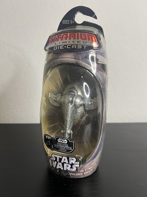 Star Wars Titanium Limited Series Die Cast Boba Fett Slave 1 2006 Micro Machines
