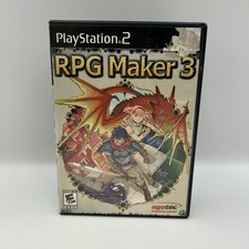 RPG Maker 3 (Sony PlayStation 2, 2005) PS2 Complete CIB Manual - Tested Working