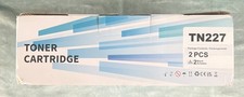 TN227 Black Toner Cartridge 2 Pack High Yield for Brother HL MFC Printers