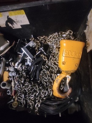 Demag Kranhaken / Unterflasche 500 kg mit Lastkette   für Kettenzug