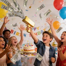 Money Gun Shooter for Movies Prop Gun Make it Rain Cash Gun for Game Movie Party