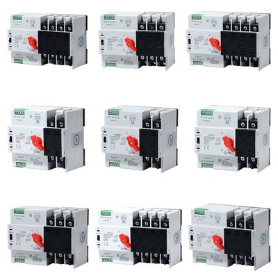 63A/100A Dual Power Automatic Transfer Switch Grid to Alternator 2/3/4P 220/110V
