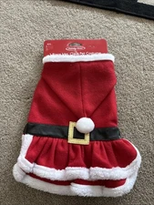 1 piece Mrs  Claus Pet Costume Small Dog 6-10 lbs