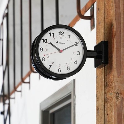DULTON Bonox Double Face Wall Clock 170D Circle Black S624-659BK