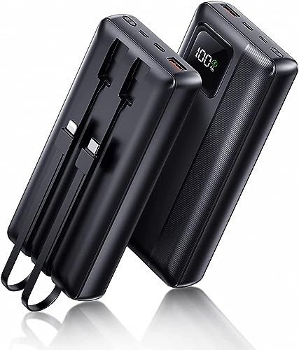 40,000mAh PD 30W Fast Charging Portable Power Bank in Black