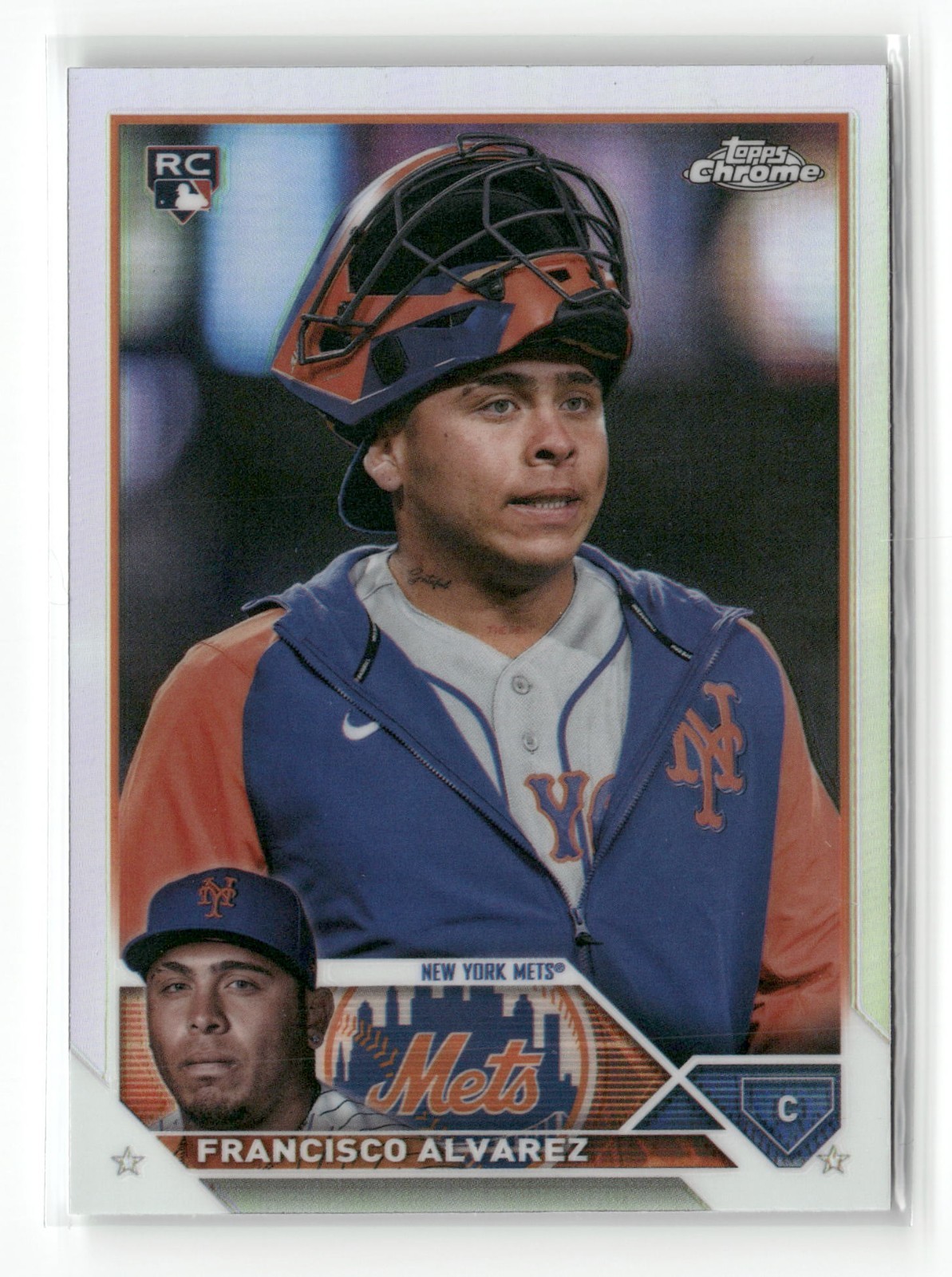 2023 Topps Chrome Update Francisco Alvarez #USC130 SP Photo Variation Rookie RC