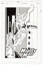 SAVAGE DRAGON 5 pg 1 MIGHTY MAN SPLASH VERY EARLY IMAGE 1993 KILLER PAGE