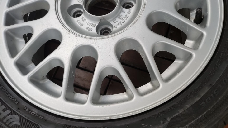 VW Golf 3 BBS 473 Alufelge 1H0601025AD 6J 15 Et 45 mit Sommerreifen 195 50 15 - Bild 4 von 4