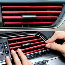 10 Car Accessories Interior Air Conditioner Air Outlet Decoration Stripes Cover