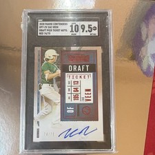 Panini 2020 Contenders Zac Veen Draft Pick Ticket Auto Red /75 Rockies SGC 10