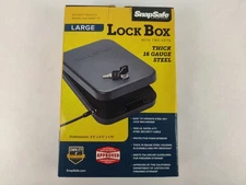 SnapSafe TSA Approved Large Lock Box with Two Keys 16 Gauge Steel Security Safe